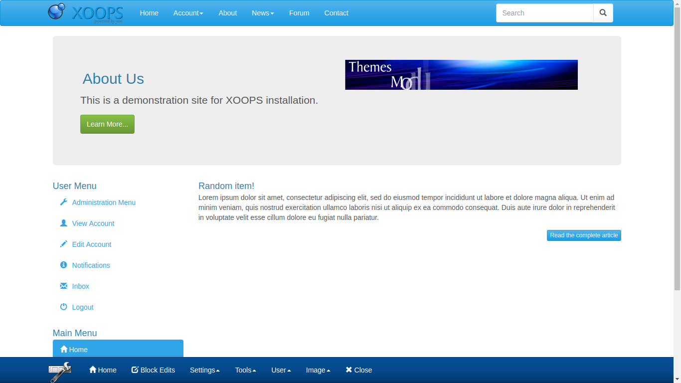 Publisher Block on Home Page