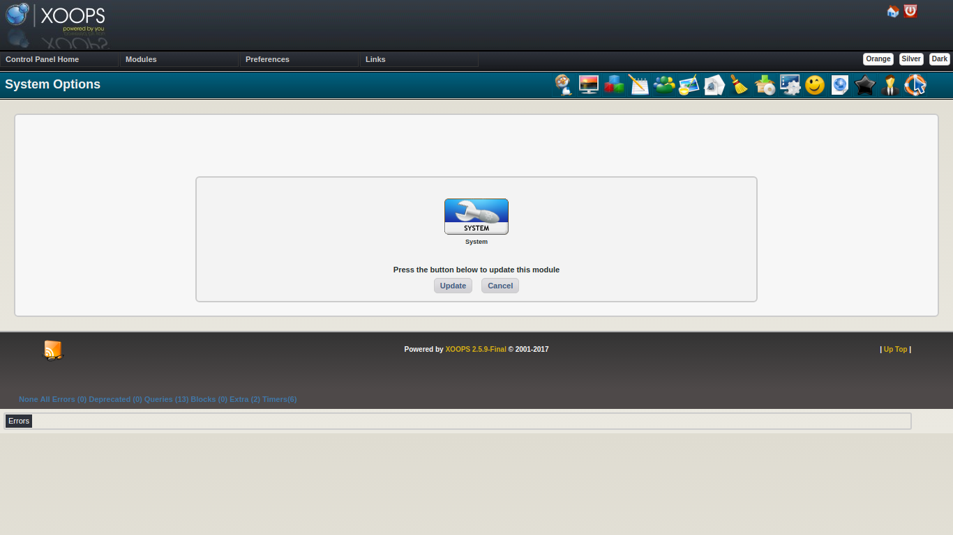 XOOPS Update System Module